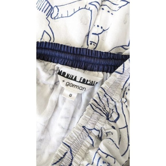 Gorman X Monika Forsberg Elephant Tea Party Midi Skirt Size 8 - Picture 11 of 12